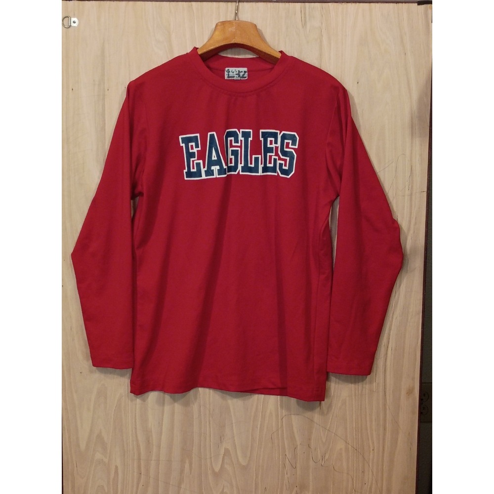 EAGLES red Long Sleeve Shirt Mens Lightweight Size Large.